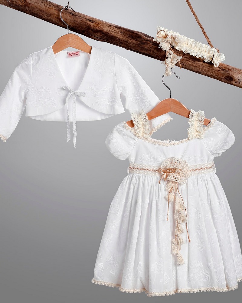 2906-1 Βαπτιστικό Σετ Κορίτσι New Life 2906-1 - Image 1