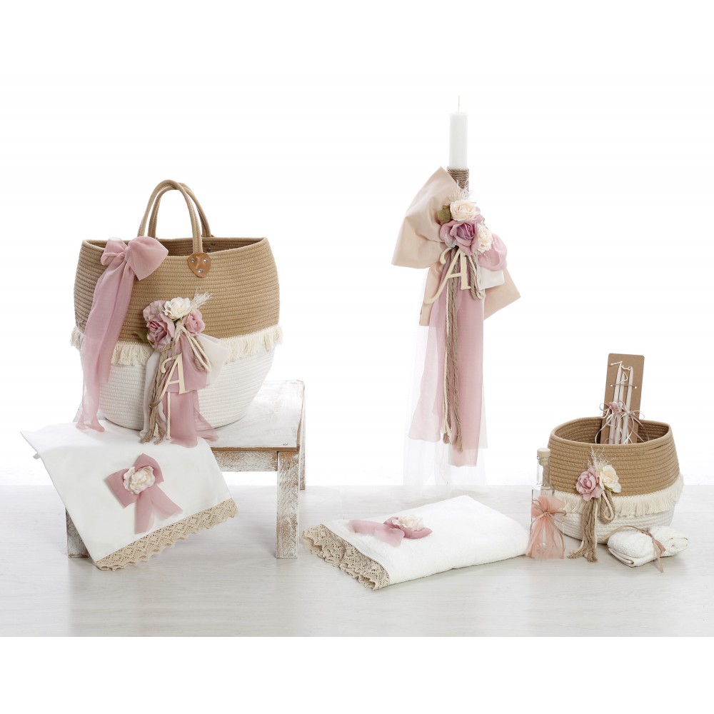 Σετ Βάπτισης Κορίτσι Μονόγραμμα 2521