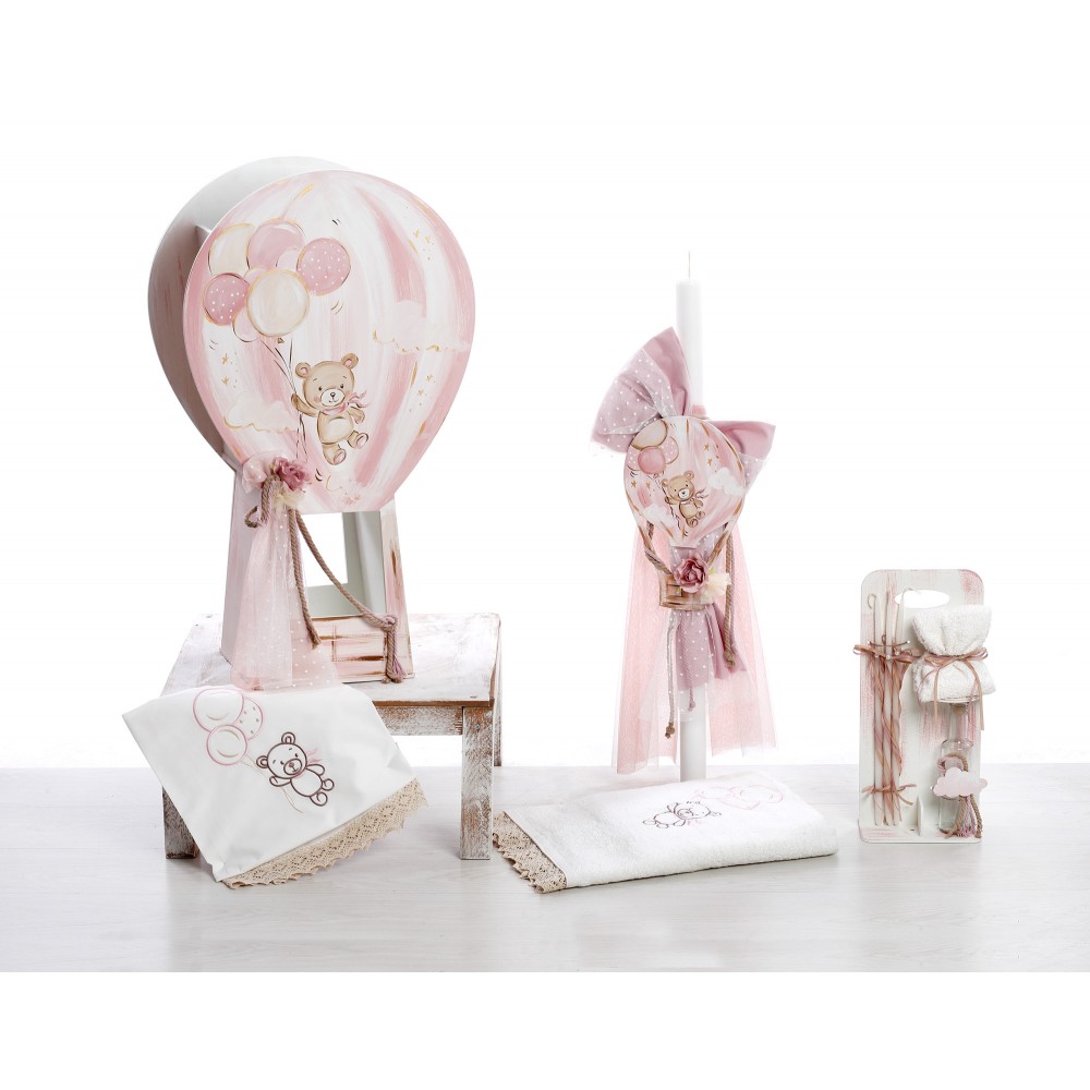 Σετ Βάπτισης Κορίτσι Αρκουδάκι 2529