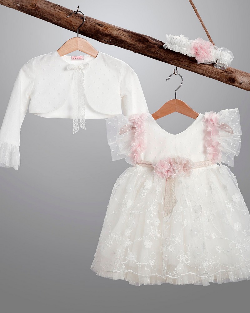 2924-2 Βαπτιστικό Σετ Κορίτσι New Life 2924-2 - Image 1