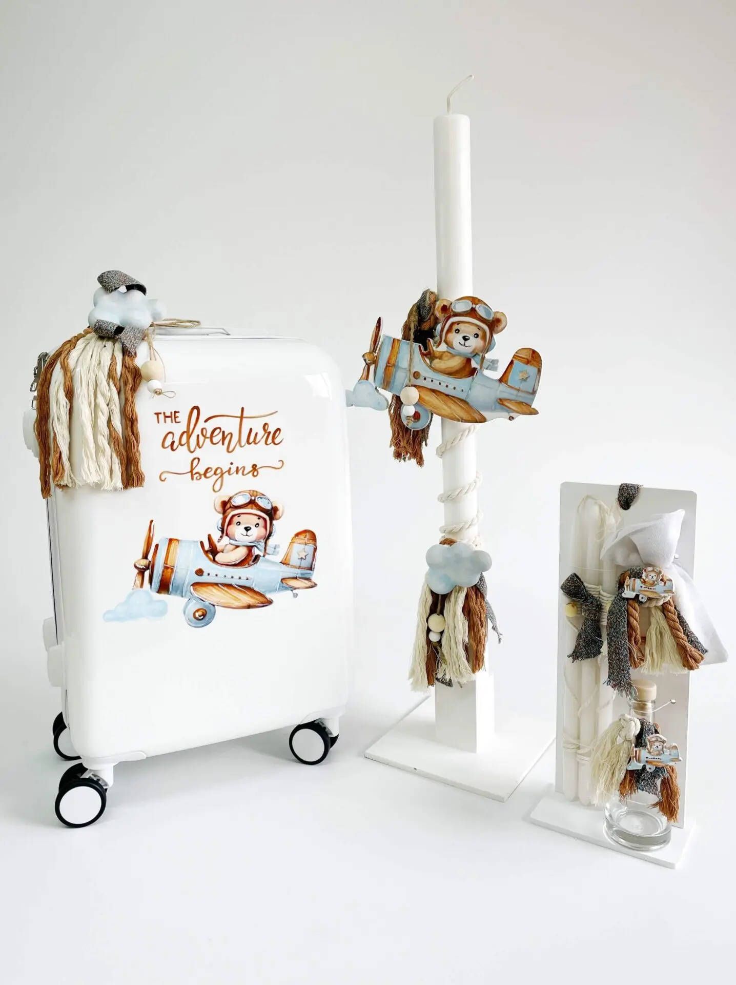 Σετ Βάπτισης Αγόρι Πιλότος Αρκουδίνος A25-003