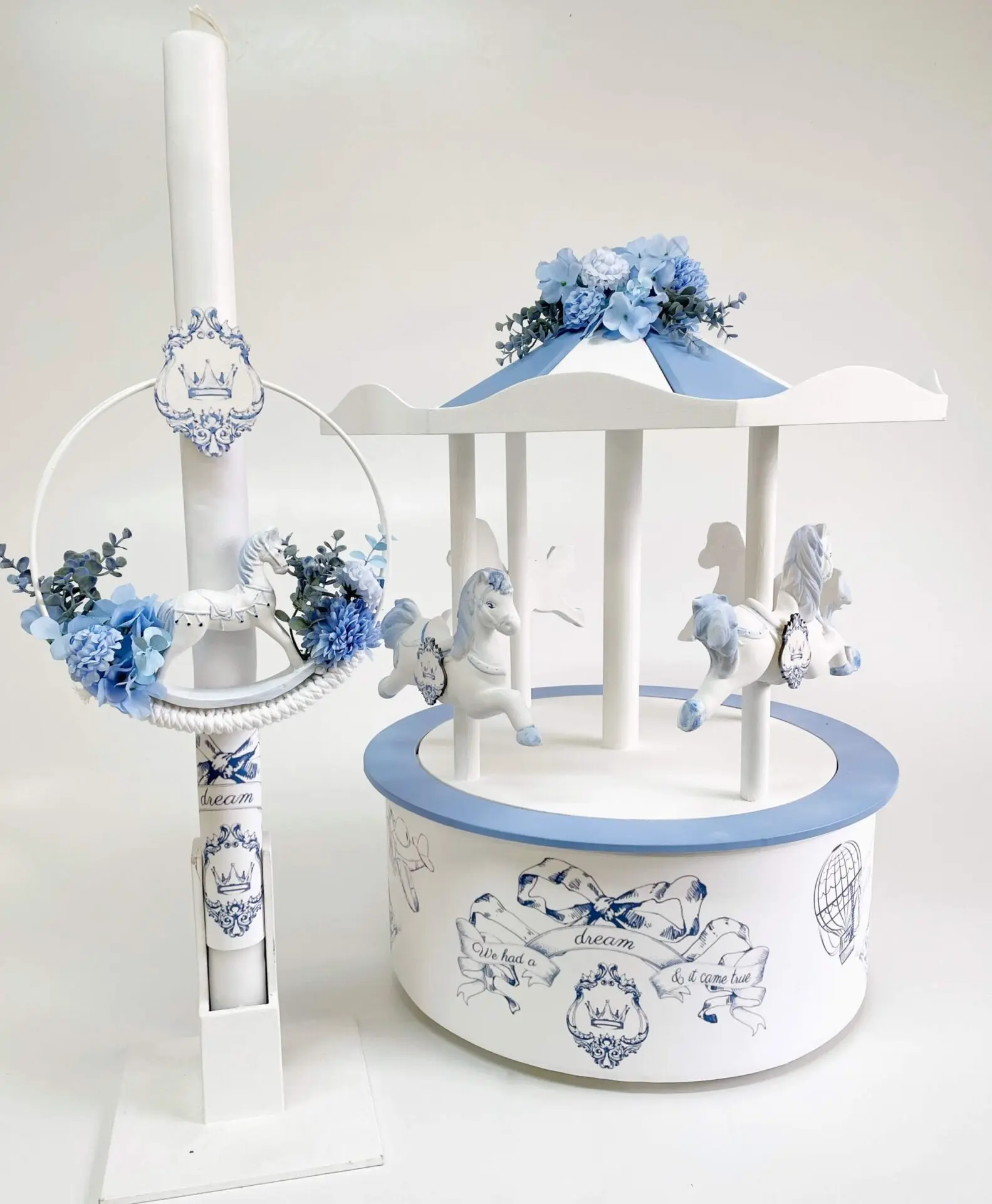 Σετ Βάπτισης Αγόρι Carousel Αλογάκι Dior A25-009