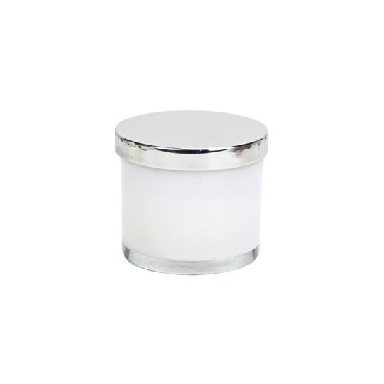 Κερί λευκό με ασημένιο καπάκι ST00939