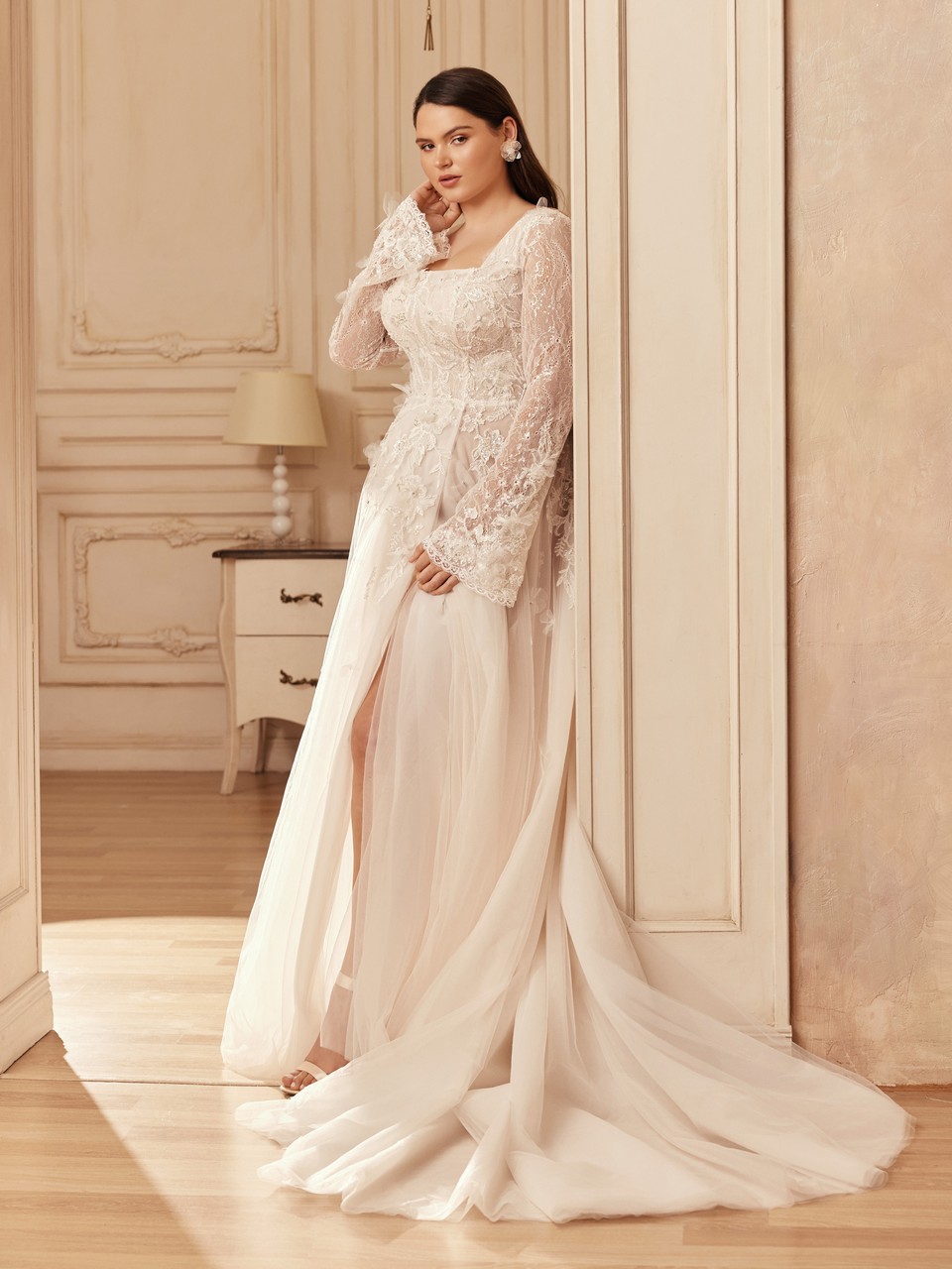 Νυφικό plus size Azalia