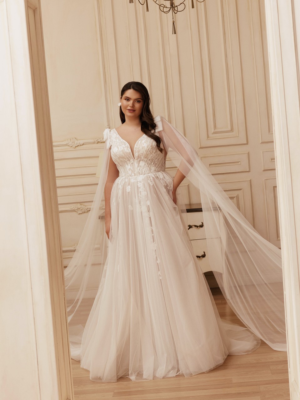 Νυφικό plus size Merelyn