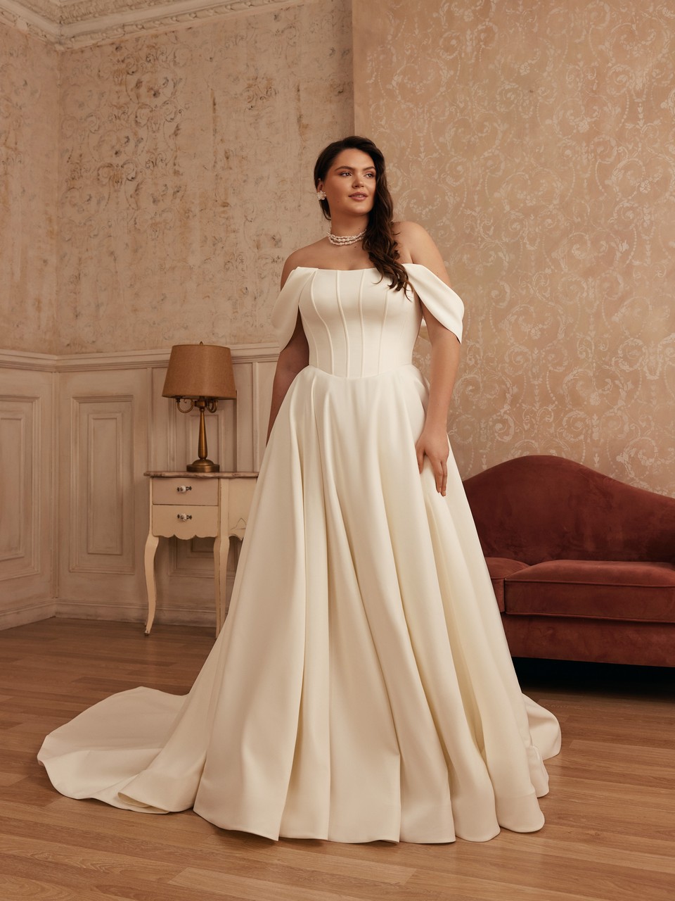 Νυφικό plus size Symphony