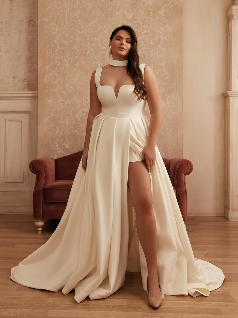 1 Νυφικό plus size Doris - Image 1