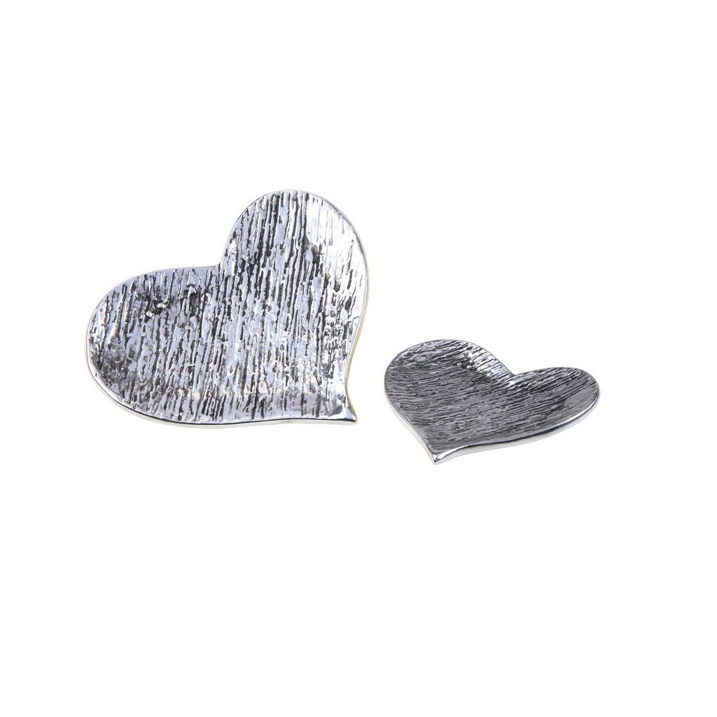 Καρδιά Πιατάκι Ασημένιο Διακοσμητικό 2215