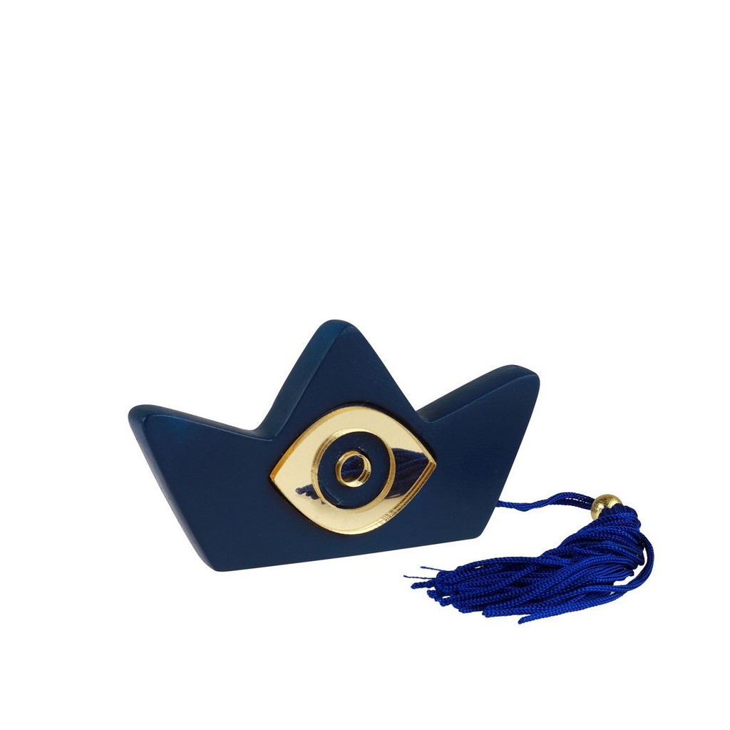 Διακοσμητικό Καραβάκι Μπλε με Μάτι 24031Α