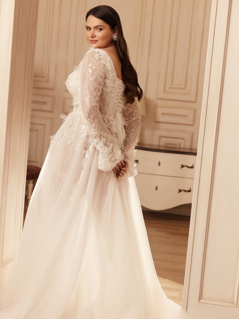 Νυφικό plus size Azalia - Image 3