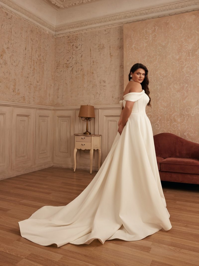 Νυφικό plus size Symphony - Image 3