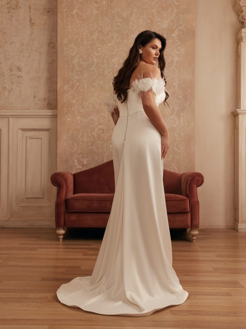 Νυφικό plus size Viena - Image 3