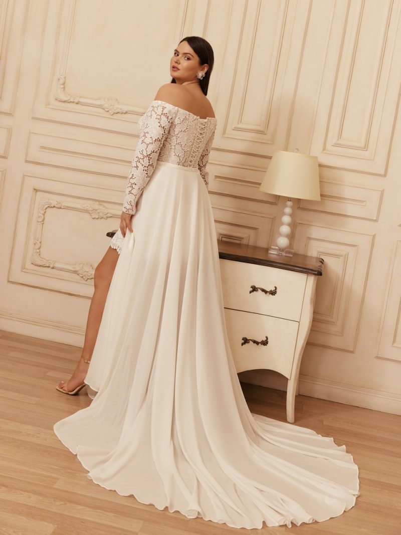 Νυφικό plus size Anisa - Image 3