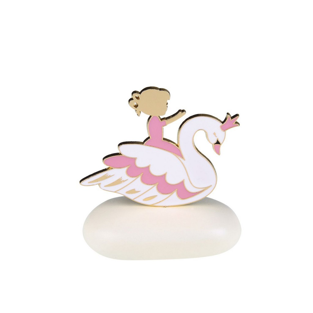 Κύκνος με Κοριτσάκι σε Βότσαλο 8946