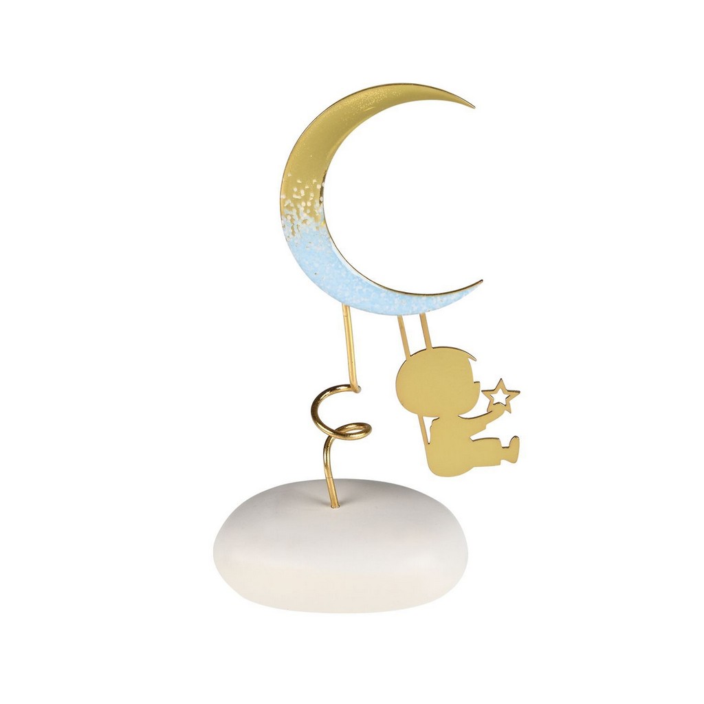 Αγοράκι με Φεγγάρι σε Βότσαλο 8948Α