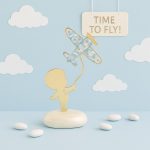 Αγόρι με Αεροπλάνο σε Βότσαλο 2403 - Image 2