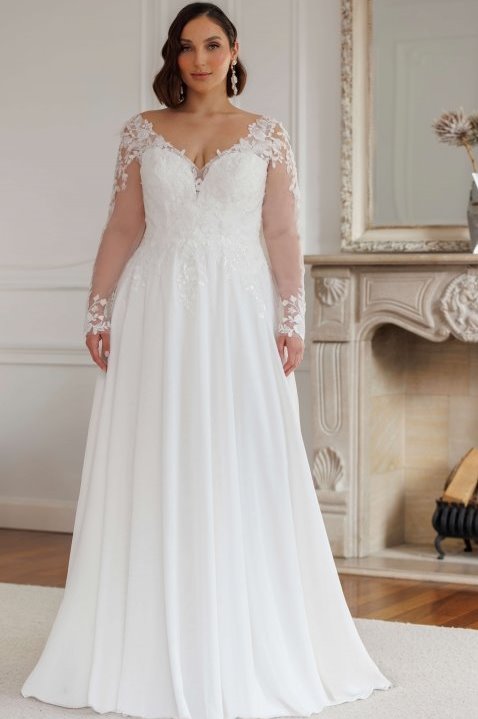 Νυφικό plus size Cordelia