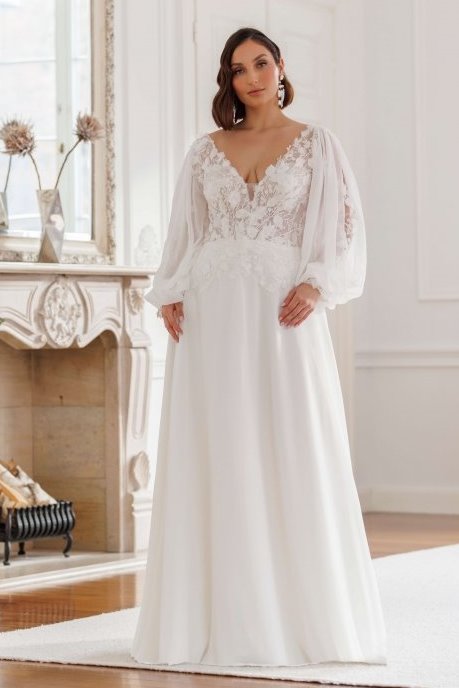 Νυφικό plus size Cruz