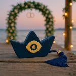 Διακοσμητικό Καραβάκι Μπλε με Μάτι 24031Α - Image 2