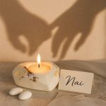 Προηγούμενο Επόμενο Γεωμετρική Καρδιά με Φύλλα Χρυσού και Ρεσώ 24024Α - Image 2