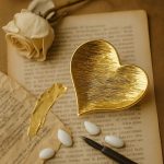 Καρδιά Πιατάκι Χρυσό Διακοσμητικό 2214 - Image 2